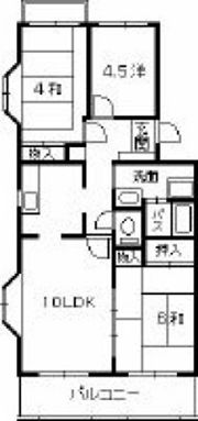 田崎コーポの間取り画像