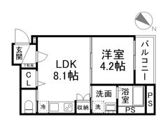 F Laxa SEAMの間取り画像