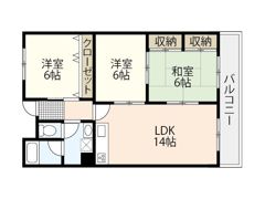 インペリアルハイツ今の間取り画像