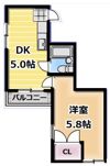 Uハイツの間取り画像