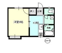 コーポKの間取り画像