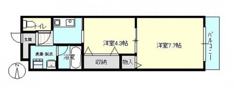 グランヴィスタ安倉の間取り画像