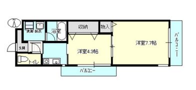 グランヴィスタ安倉の間取り画像
