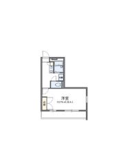 レオパレス中島の間取り画像