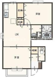 エルメゾン城南の間取り画像