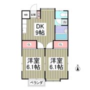 デュエット三室の間取り画像