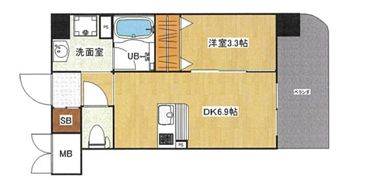 第17千里ハイツの間取り画像