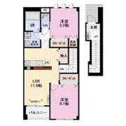 Polaris峯 Aの間取り画像