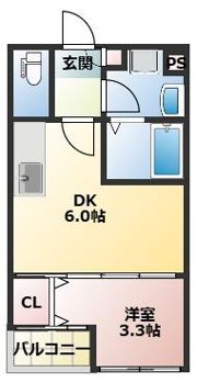 ディアコート中郷の間取り画像