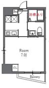 Totsu Residence Shibaの間取り画像