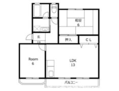 コスモハイツの間取り画像