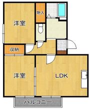 タウンコート徳力の間取り画像