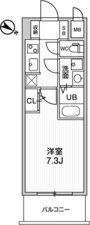 LaDouceur西天満の間取り画像