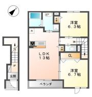 アンジュークの間取り画像