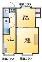コーポ千代荘（センダイソウ）の間取り画像