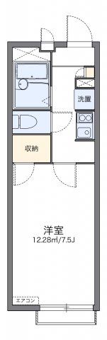 レオパレス都Aの間取り画像