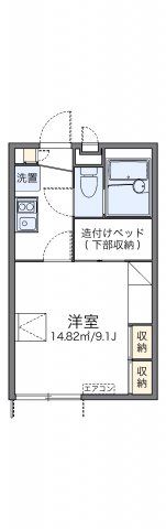 レオパレスグリーンハイツの間取り画像