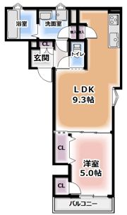 クリエオーレ元町の間取り画像