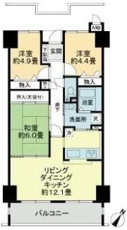 サーパス三津壱番館の間取り画像