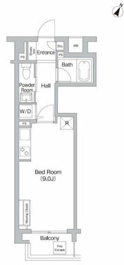 プライムアーバン三軒茶屋の間取り画像