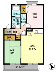 サニーコート田辺Bの間取り画像