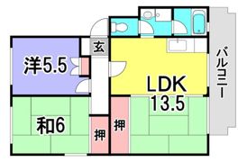 第2仁井田マンションの間取り画像