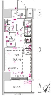 クラリッサ横浜シエルの間取り画像