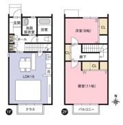 ディアコート 1の間取り画像