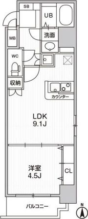 LaDouceur梅田Eastの間取り画像