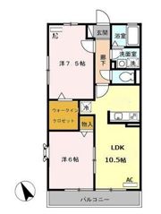 クレスト宇奈根の間取り画像