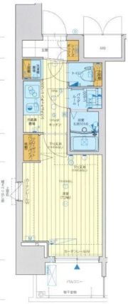 レジュールアッシュ心斎橋LUXEの間取り画像