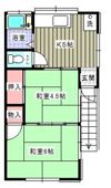 鈴木荘の間取り画像