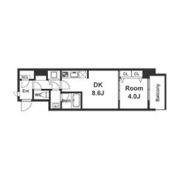 スプランディッド淀屋橋DUEの間取り画像