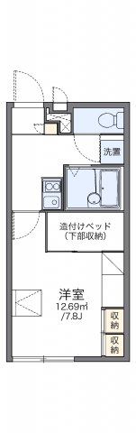 レオパレスブラッサム木津の間取り画像