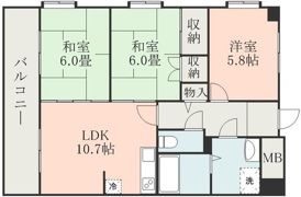 第3甲斐田ハイツの間取り画像