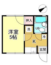 ハイツ英の間取り画像