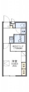 レオパレスレクレドールの間取り画像