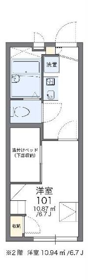 レオパレスイノウエの間取り画像