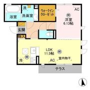 スプリーム Bの間取り画像