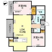 D-residence荘園Bの間取り画像