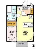 グリーンハイム A/Bの間取り画像