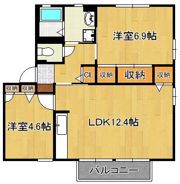 サンルミナスB棟の間取り画像