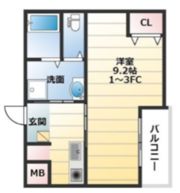 エヌエムキャラントユイットサウスの間取り画像