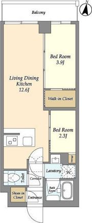 アジールコート練馬中村橋の間取り画像
