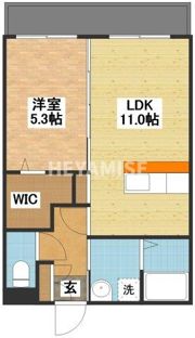 ユーミー岩松A棟の間取り画像