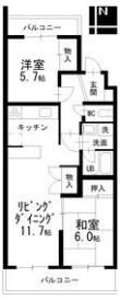 ヒルトップ東山の間取り画像