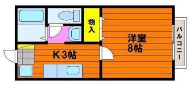 アルトハイデⅡの間取り画像