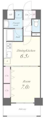 プラシード新町の間取り画像