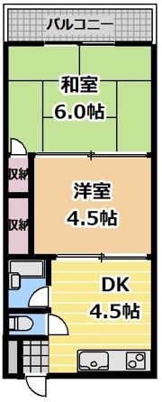 前岡マンションの間取り画像