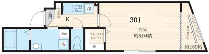 フォセット横浜大口通の間取り画像